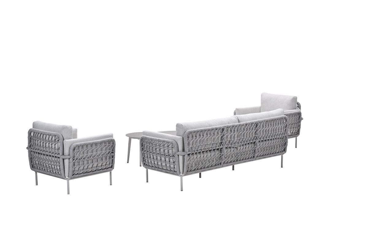 Cavallo loungeset - 5-pieces - taupe - sand - valley sand - Centostone Sicilian grey