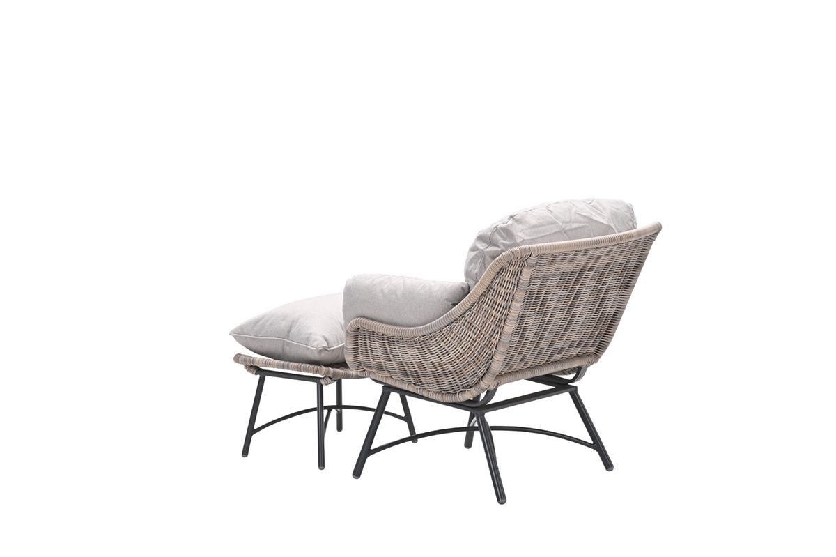 Logan armchair including ottoman - vintage willow -  desert sand