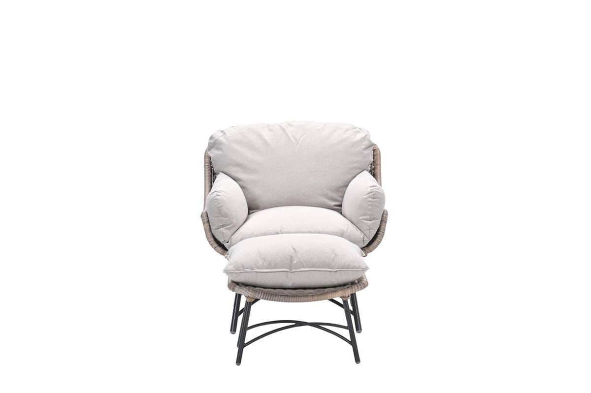 Logan armchair including ottoman - vintage willow -  desert sand