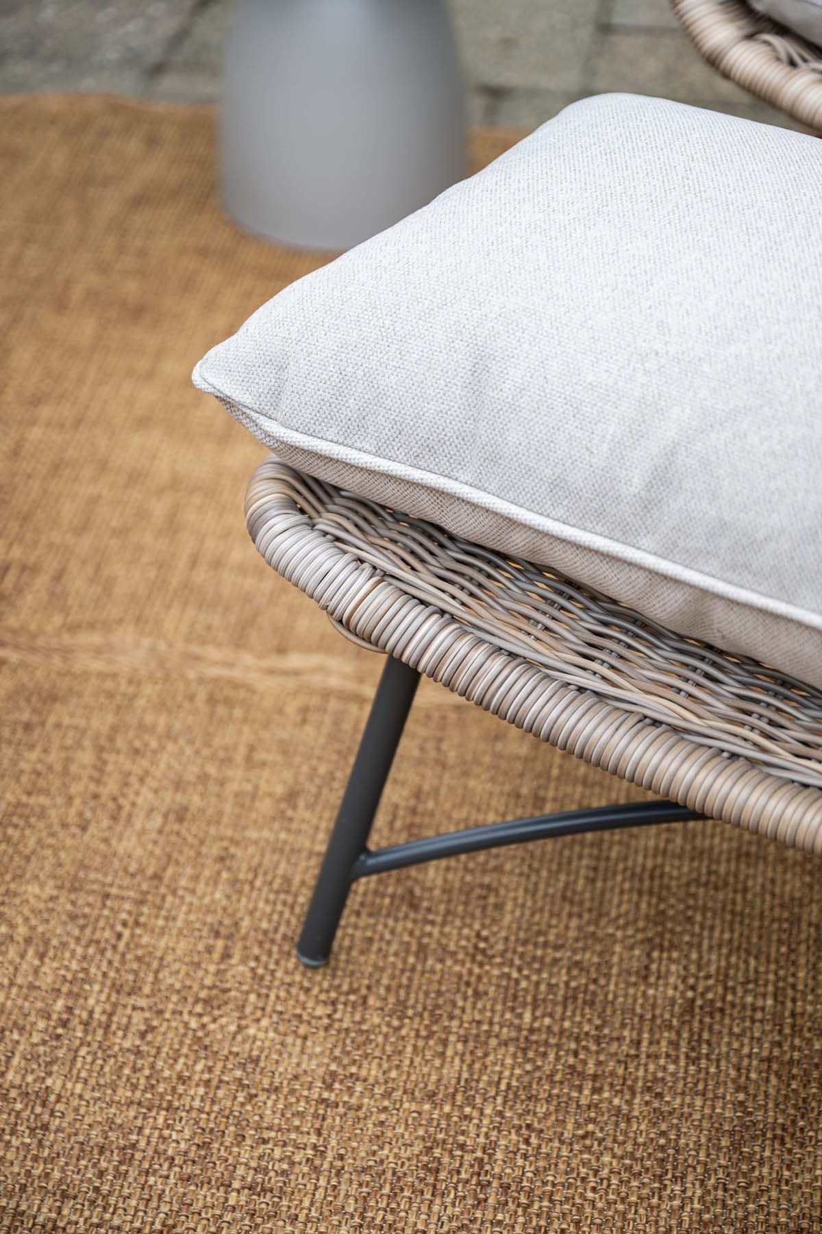 Logan armchair including ottoman - vintage willow -  desert sand