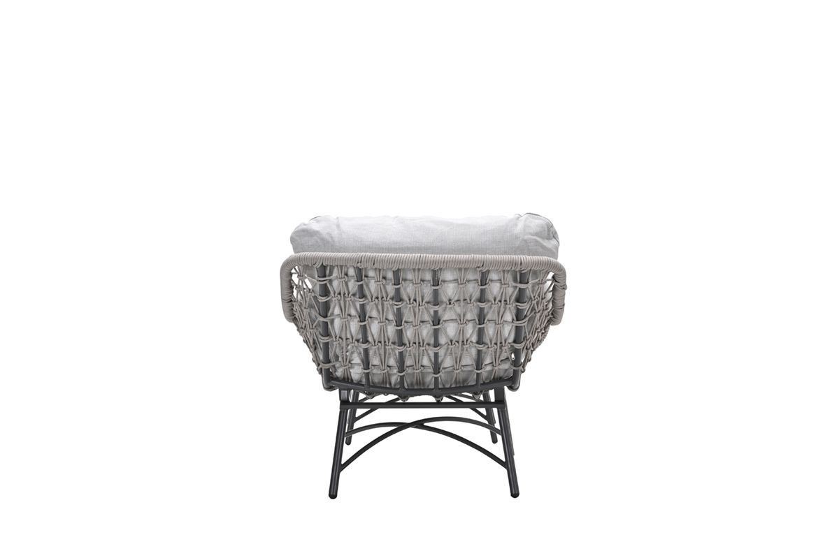 Logan armchair including ottoman - rope taupe - valley sand