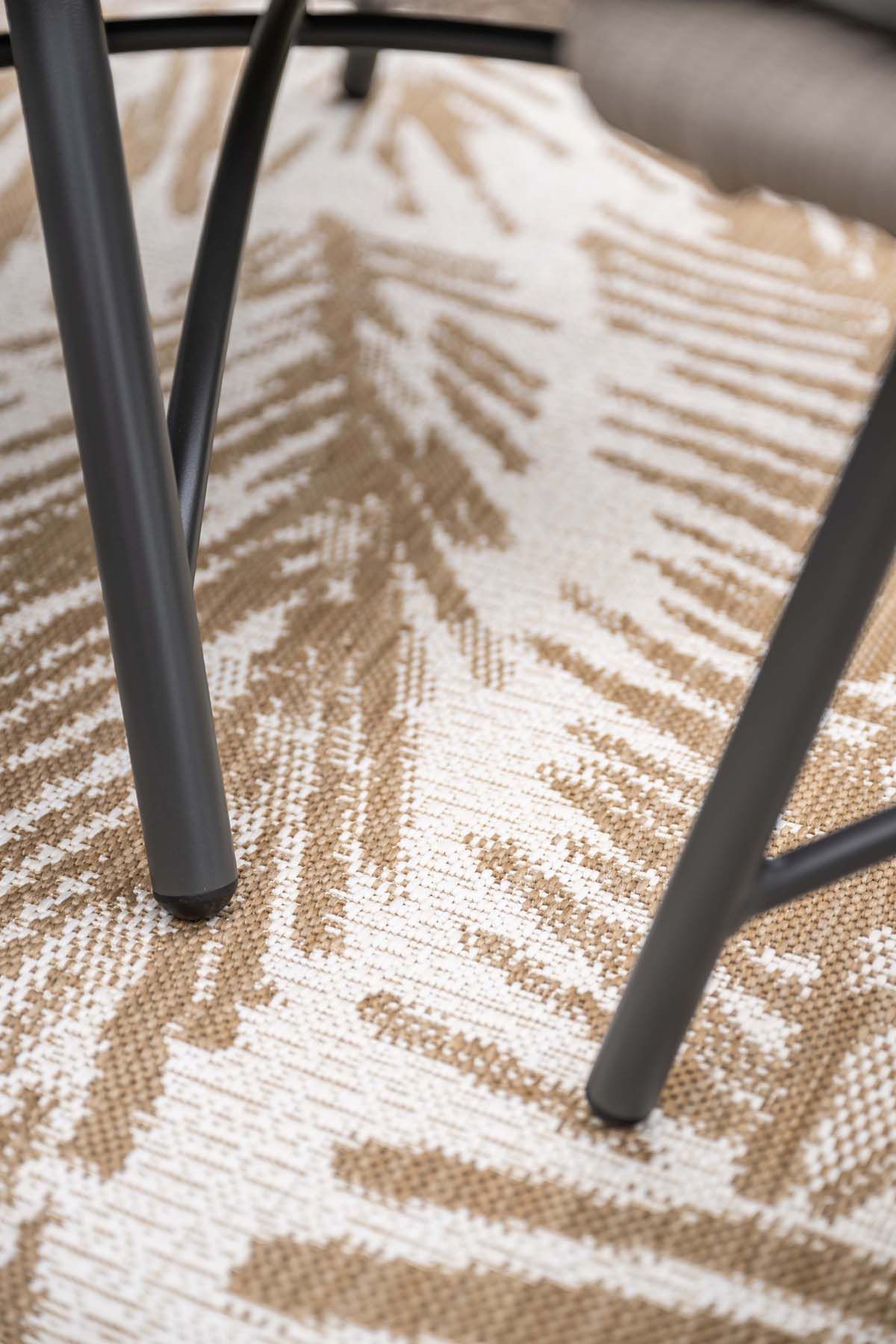 Logan armchair including ottoman - rope taupe - valley sand