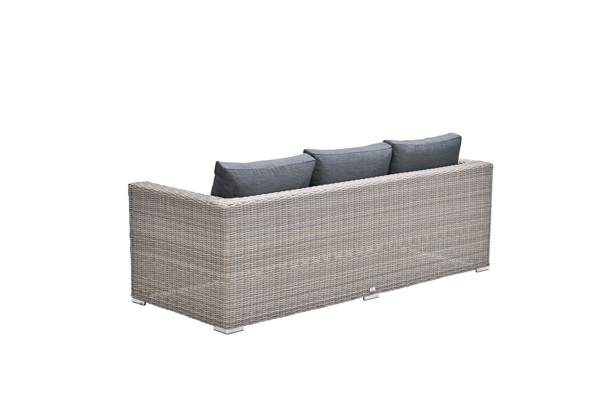 Tennessee 3-seater sofa - vintage willow - anthracite texfiber