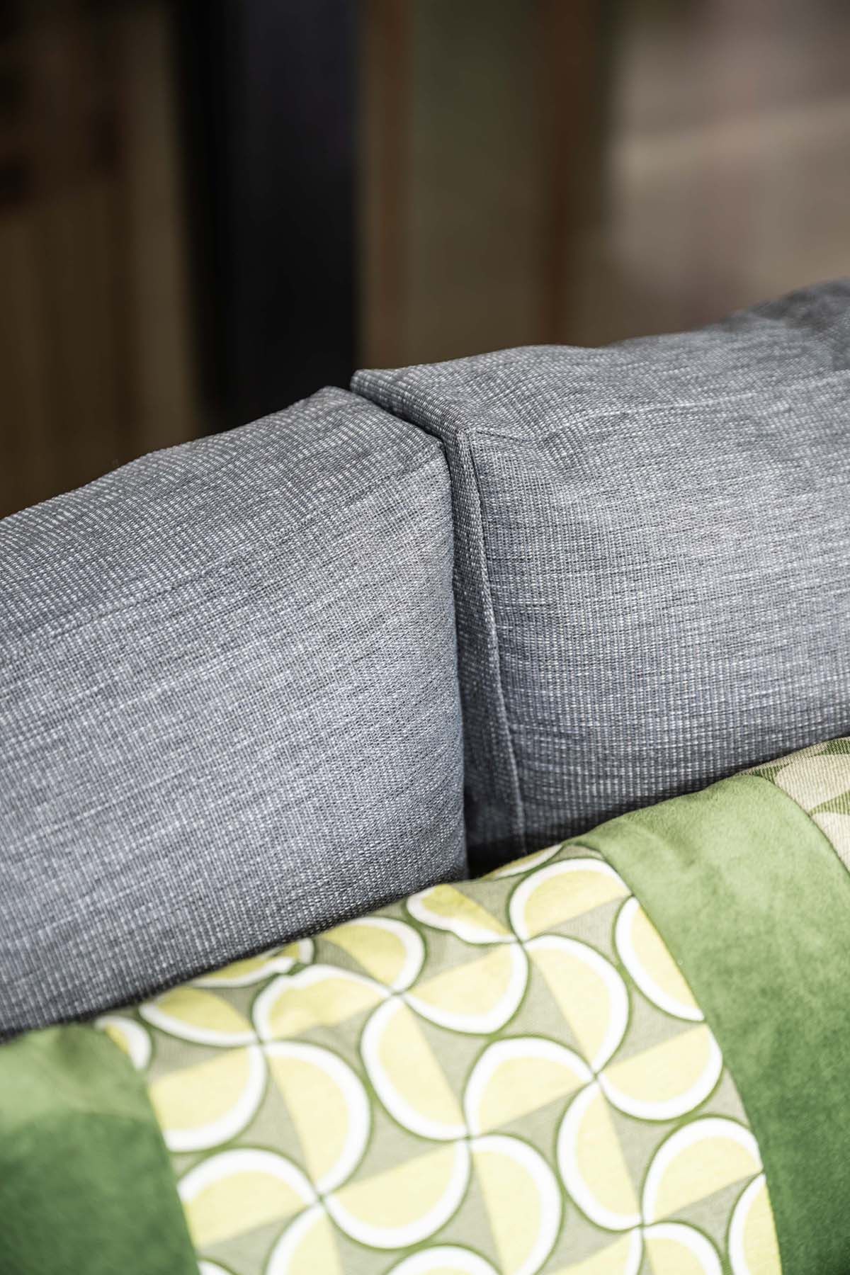 Tennessee 3-seater sofa - vintage willow - anthracite texfiber