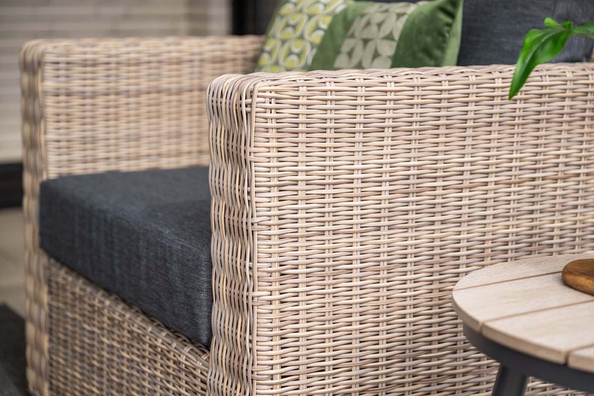 Tennessee lounge chair - vintage willow - anthracite  texfiber