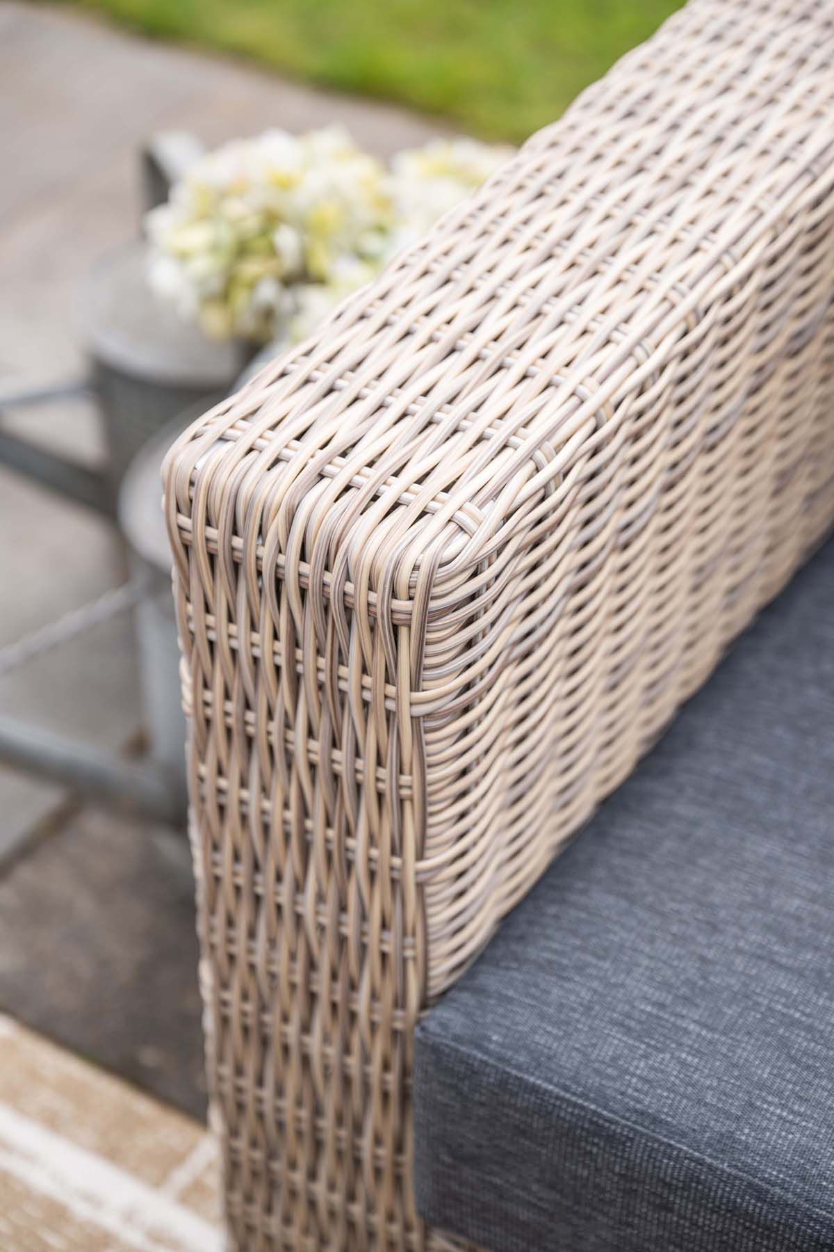 Tennessee lounge chair - vintage willow - anthracite  texfiber
