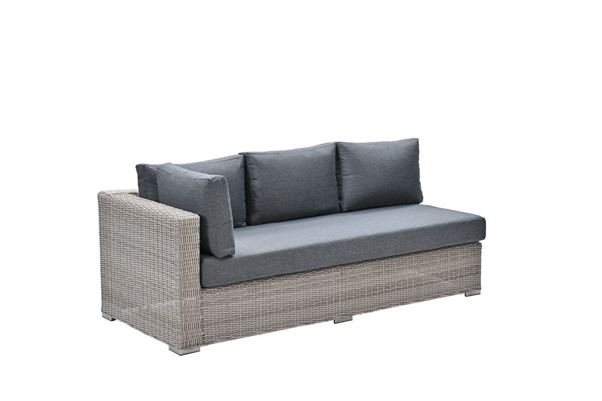 Tennessee open sofa - right - vintage willow - anthracite  texfiber