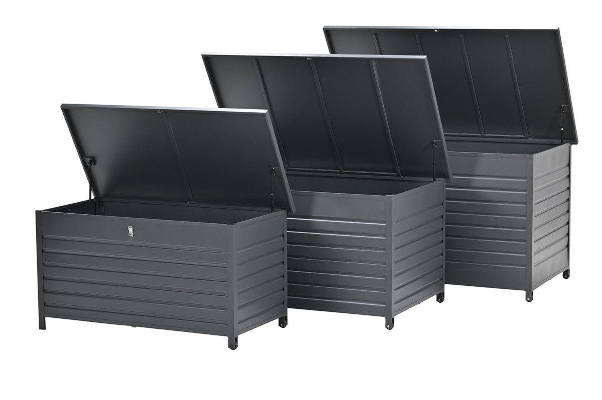 Cambridge cushionbox - 141x73xH72 cm  -  carbon black