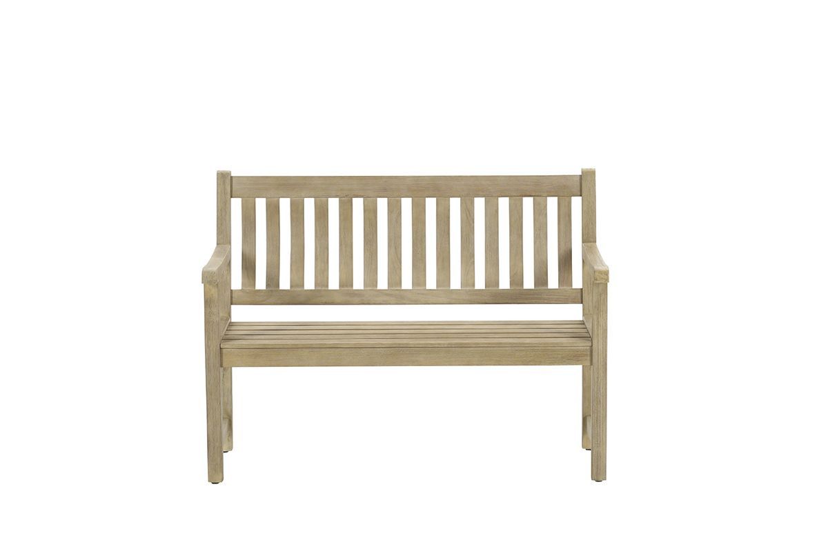 Vondel parkbench - 120 cm - eucalyptus white wash