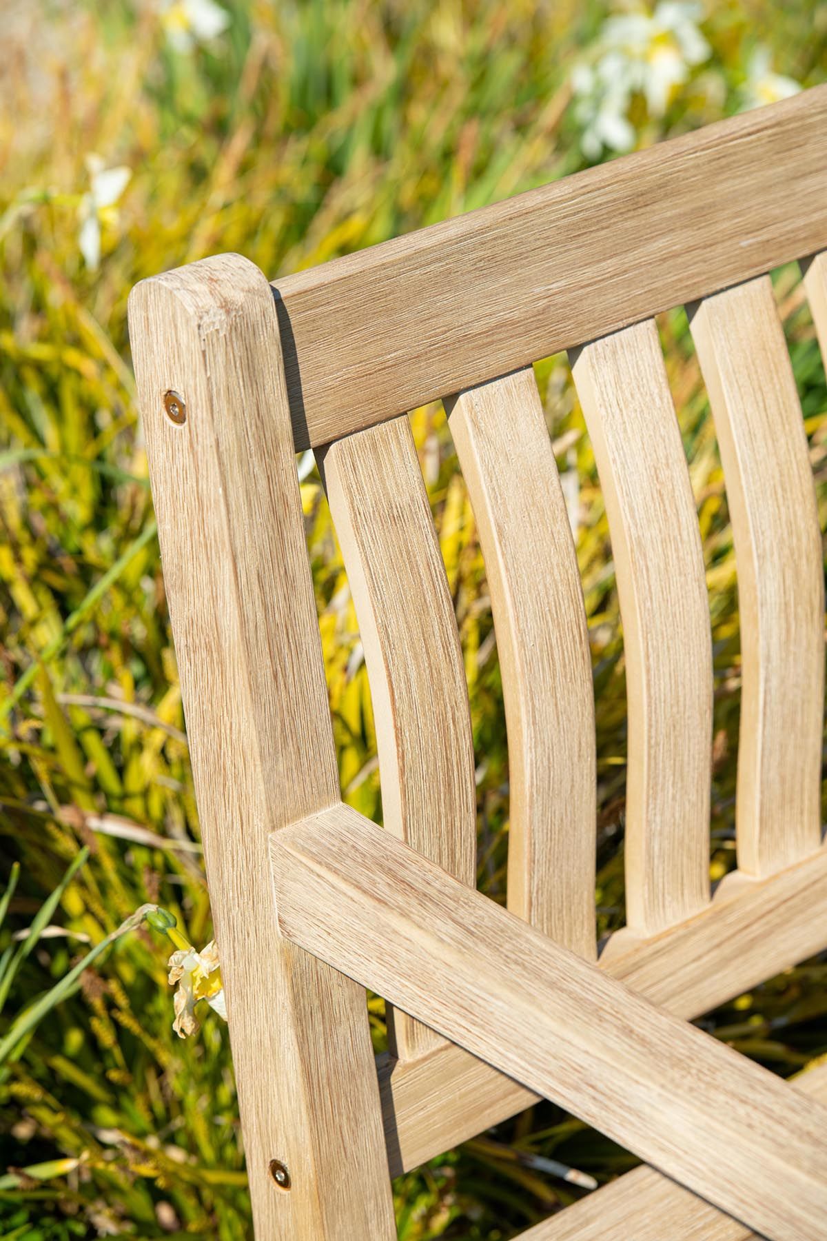Vondel parkbench - 120 cm - eucalyptus white wash