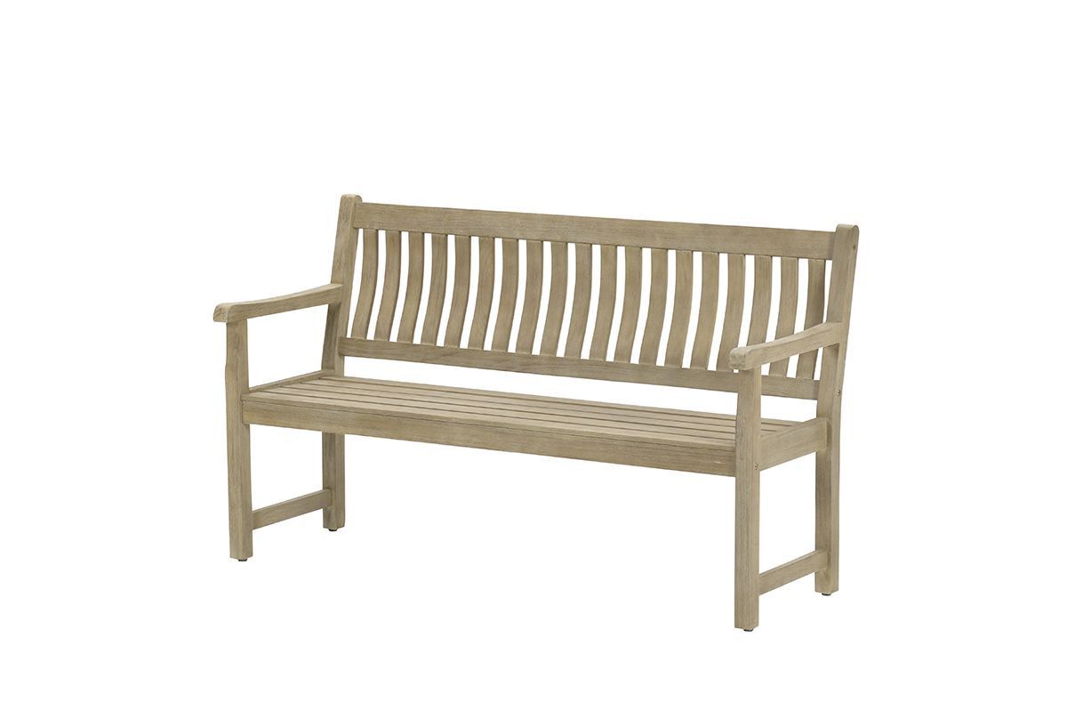 Vondel parkbench - 150 cm - eucalyptus white wash