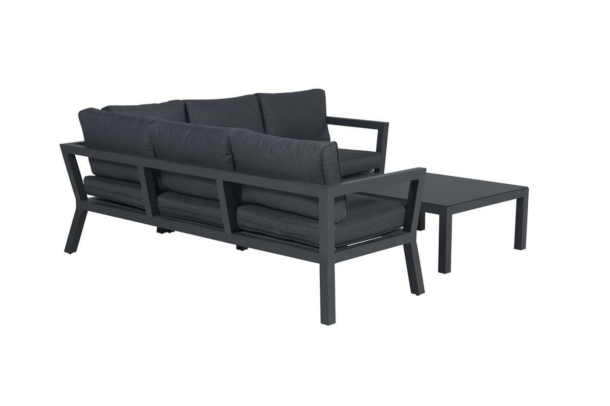Colorado loungeset - 3-pieces - carbon black -  reflex black