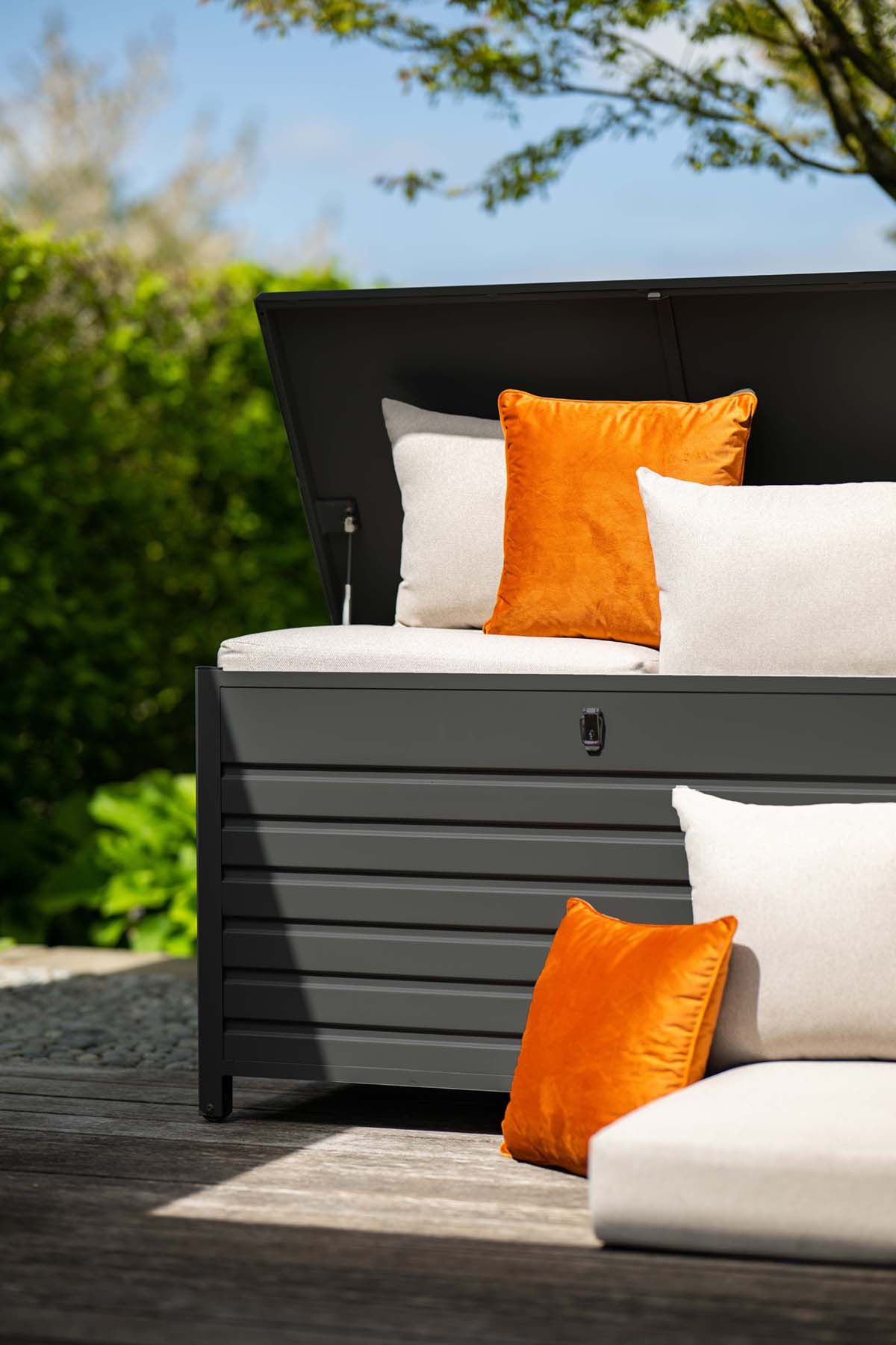 Cambridge cushionbox - 170x97,5xH97 cm  -  carbon black