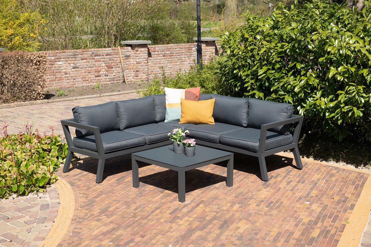 Colorado loungeset - 3-pieces - carbon black -  reflex black