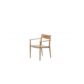 Richmond dining chair - light teaklook - natural - merino sand
