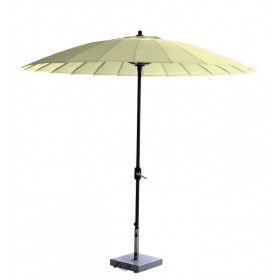 Manilla parasol - Ø250 cm - carbon black -  ecru