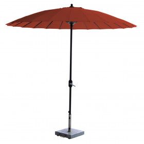 Manilla parasol - Ø250 cm - carbon black - copper