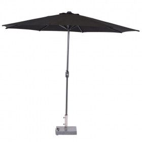 Lotus parasol - Ø300 cm - carbon black -  black