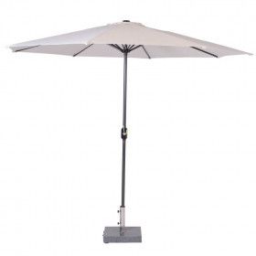 Lotus parasol - Ø300 cm - carbon black -  ecru