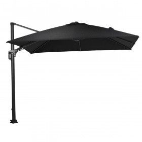 Hawaii Deluxe parasol - 300x300 cm - carbon black -  black
