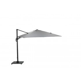 Hawaii Deluxe parasol - 300x300 cm - carbon black -  light grey