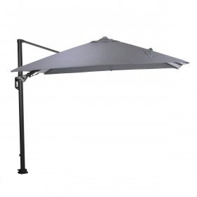 Hawaii Lumen parasol - 300x300 cm - carbon black -  light grey