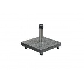 Eureka granite parasolbase - 60 kg - space grey -  with wheels