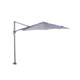 Hawaii parasol S - Ø300 cm - carbon black -  light grey