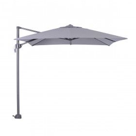 Hawaii parasol S - 250x250 cm - carbon black -  light grey