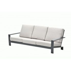 Lincoln 3-seater sofa -  carbon black -  desert sand