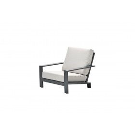 Lincoln lounge chair - carbon black -  desert sand