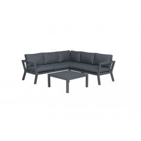 Colorado loungeset - 3-pieces - carbon black -  reflex black
