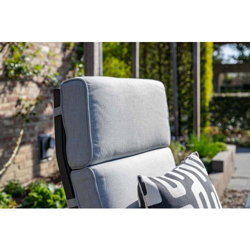 Max adjustable chair with footrest - carbon black -  light grey