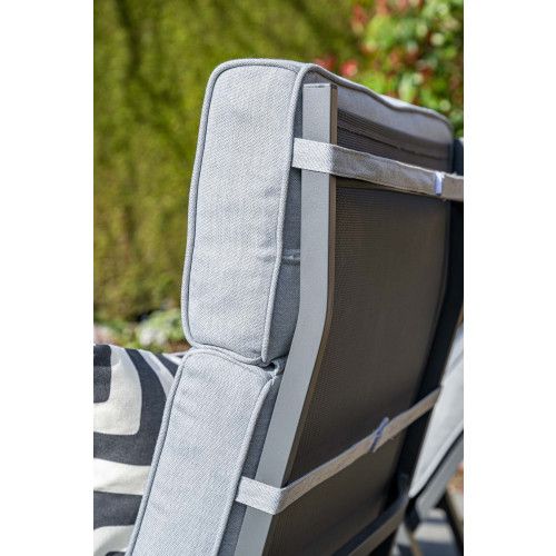 Max adjustable chair with footrest - carbon black -  light grey
