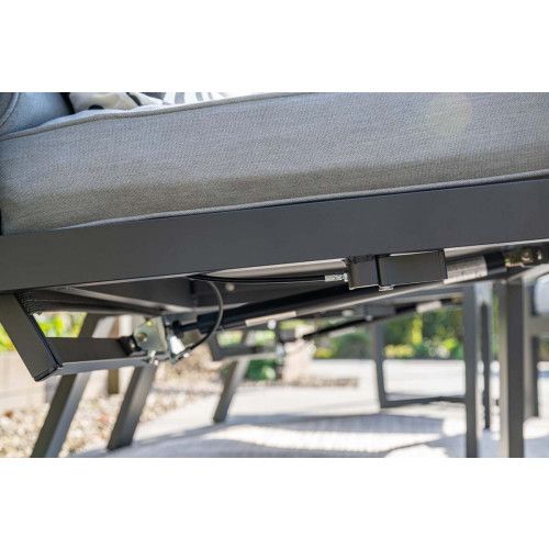 Max adjustable chair with footrest - carbon black -  light grey