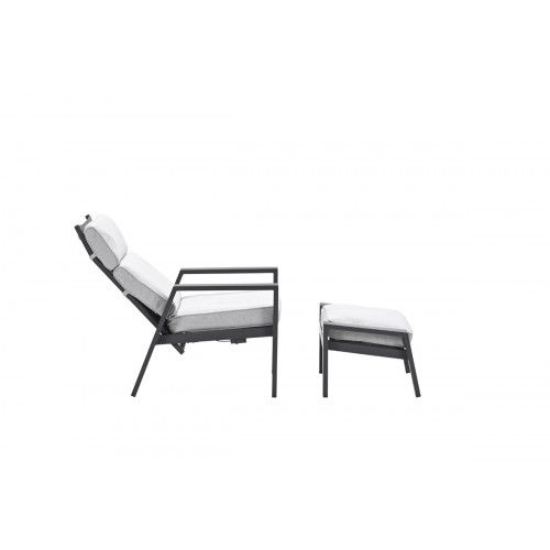 Max adjustable chair including ottoman -  carbon black - valley sand