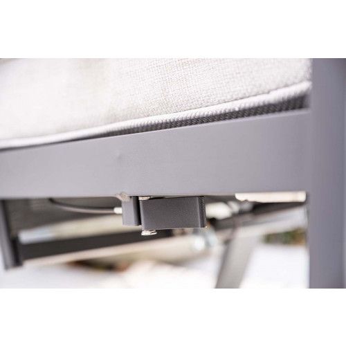 Max adjustable chair including ottoman -  carbon black - valley sand
