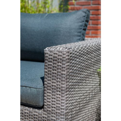 Orangebird lounge set - 4-pieces - organic grey - reflex black