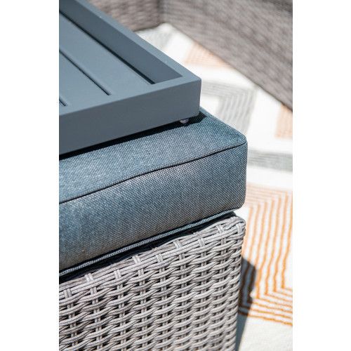Orangebird lounge set - 4-pieces - organic grey - reflex black