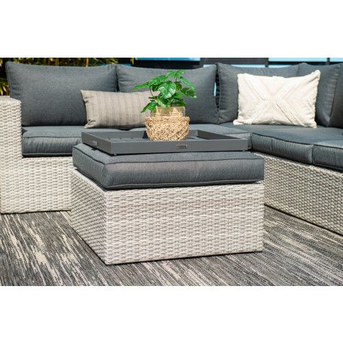 Orangebird lounge set - 4-pieces - vintage grey - reflex black