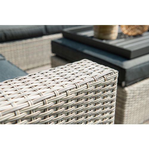 Orangebird lounge set - 4-pieces - vintage grey - reflex black