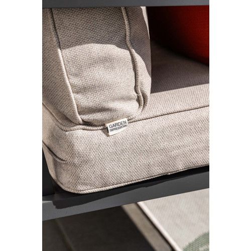 Springs loungeset - 4-pieces - carbon black - desert sand 
