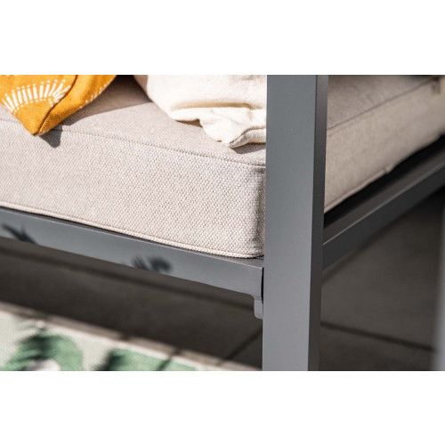 Springs loungeset - 4-pieces - carbon black - desert sand 