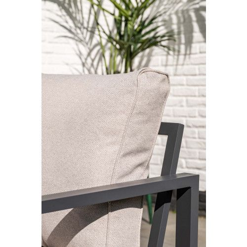 Springs loungeset - 4-pieces - carbon black - desert sand 