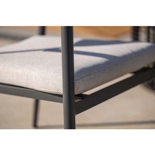 Morella loungeset - 4-piece - carbon black - valley sand 