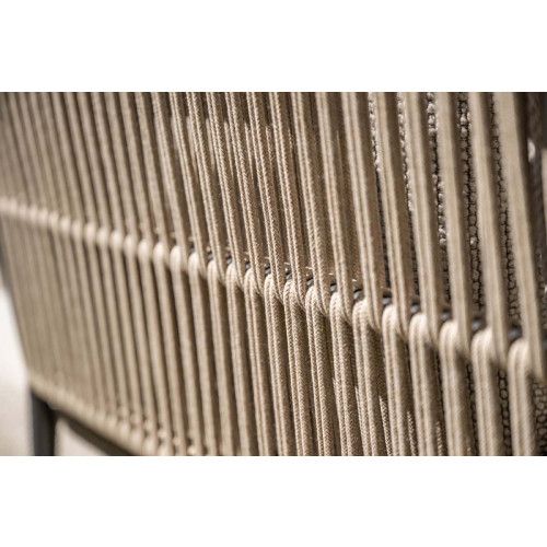 Monte Carlo loungeset - 3-pieces - right carbon black - rope sand - merino sand