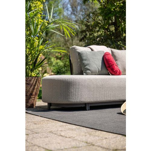 Monte Carlo loungeset - 3-pieces - right carbon black - rope sand - merino sand