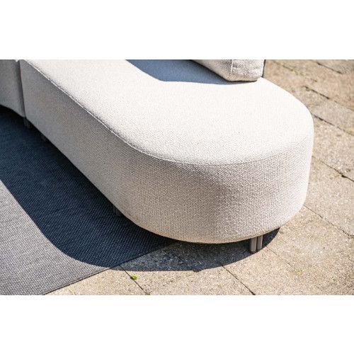 Monte Carlo loungeset - 3-pieces - right carbon black - rope sand - merino sand