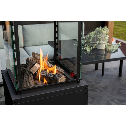 Cozy Living firepit Porto - carbon black - steel