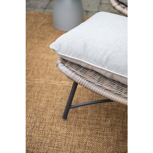 Logan armchair including ottoman - vintage willow -  desert sand